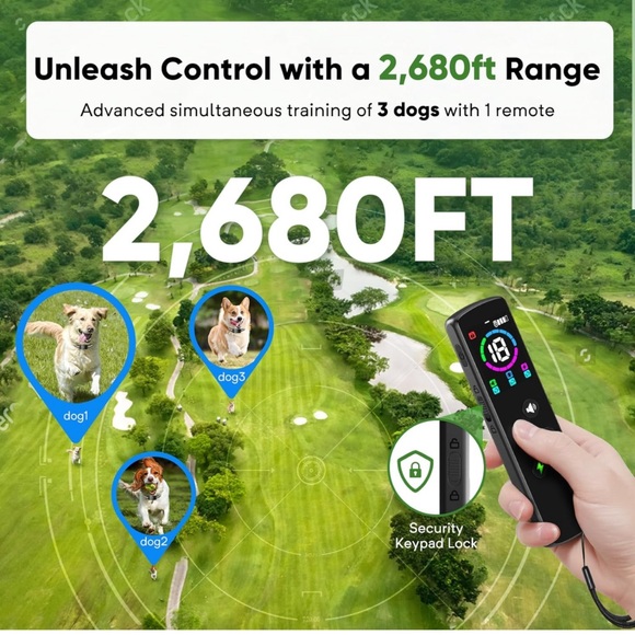 Dog Shock Collar with 10 Levels Beep for Large Medium Small Dogs (8-120Lbs) - Picture 6 of 12